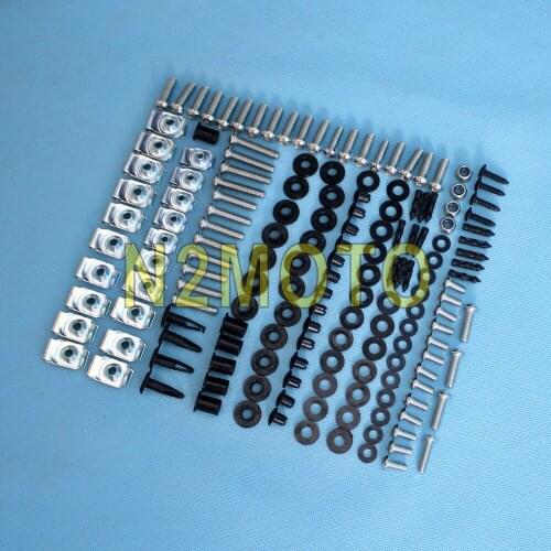 Motorcycle Black Complete Body Fairing Kit for Yamaha YZF R1 YZFR1 2004-2006 Complete Nut Dpike Screw Set