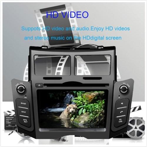 Android 9.0 Multimedia Player Auto Radio Stereo BT WIFI 8 Core Car DVD Player Car Stereo Screen Radio For Toyota Yaris 2005-2011