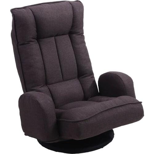 Adjustable Swivel Lazy Sofa Floor Armchair Large Video Gaming Chair 360 Degree Swivel Folding 6-Position Floor Chair Armrest