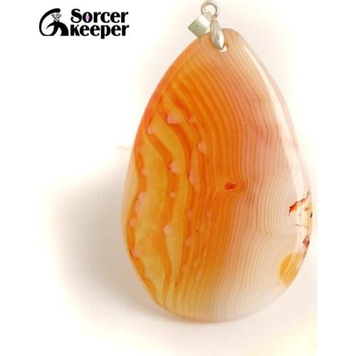 Natural Red Agates Pendants Charms Necklaces Womens Crystal Slice Brazil Healing Reiki Stone Beads for Jewelry Making BC073