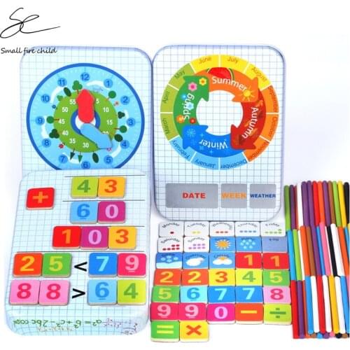 NEW Number of Kindergartens Early Education Wooden Montessori Mathematics Teaching Aids Baby Gift for Children