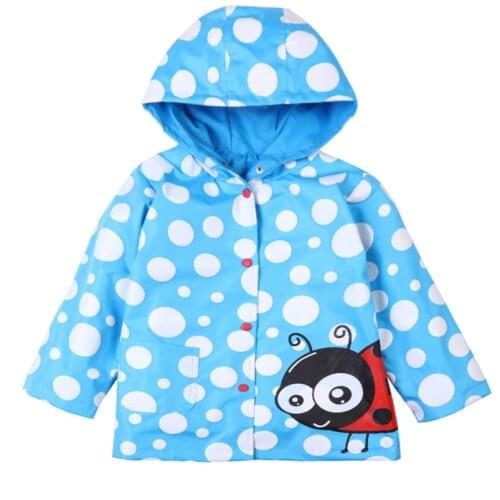 New RainCoat Girls Jacket Autumn Girls Coats Long Sleeve Hooded jacket For Girls Kids Clothes Waterproof Children Clothing