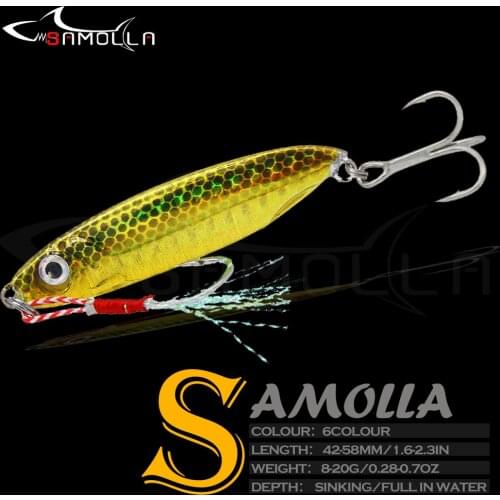 New Jig Fishing Lure Bass Fishing Tackle Bait Weights 8-20g Saltwater Lures Metal Jig Trolling Wobbler Isca Artificial Fake Fish