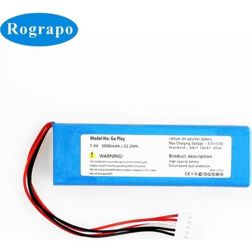 New 3000mAh Go+ Play Replacement Battery For Harman Kardon Go Play Mini Speaker Loudspeaker Li-Polymer Batteries