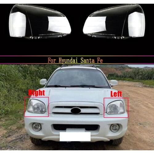 Car Headlight Lens For Hyundai Santa Fe Headlamp Lens Car Replacement Auto Shell Cover