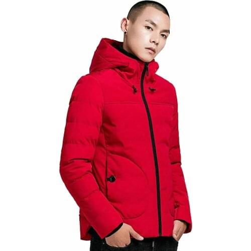 Pop Style Winter Parka Men Fashion Casual Solid Keep Warm Thicken Mens Hooded Jackets Solid Zipper Male Coats Streetwear
