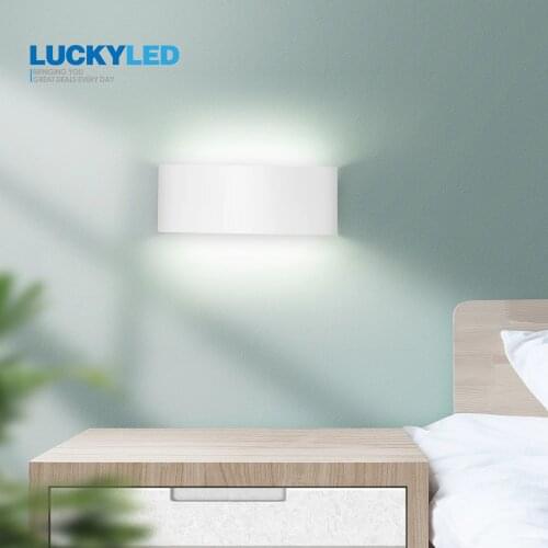 LUCKYLED Nordic Led Wall Light 5W 10W 14W 18W AC 85-265V Modern Bathroom Lamp Bedroom Bedside Sconce Wall Lamp Stairs Lighting