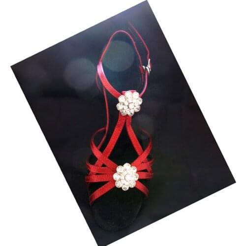 Evkoodance Practice Christmas Latin Dance Shoes Ladies Girls Satin Soft Dancing Shoes For Women Jazz Ballroom Salsa Dance Shoes