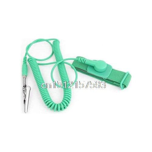 Green Stretchy Wristband Electrician Anti Static Wired Wrist Strap