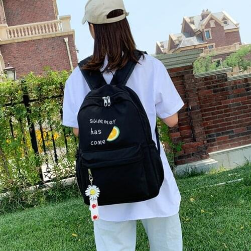 Womens Backpack 2021 Fashion Nylon Printing high school student large capacity school bag unisex travel Backpack female mochila