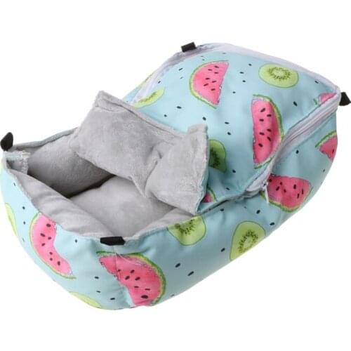Winter Warm Hamster Bed Habitat Sugar Glider Squirrel Hanging Cave Sleeping Bed House Snuggle Nest Toy