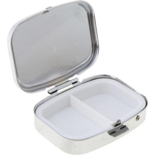 J2HC 1PC Pillbox Medicine Container Key Chain Tablet Storage Case Key Ring Pill