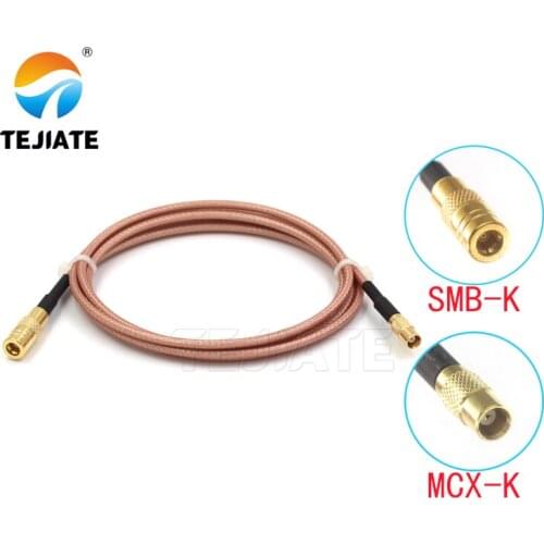 1PCS TEJIATE Adapter Cable SMB To MCX Type SMBK Convert MCXK 8-90CM 1M 1.5M 2M Length Connector RG316 Wire