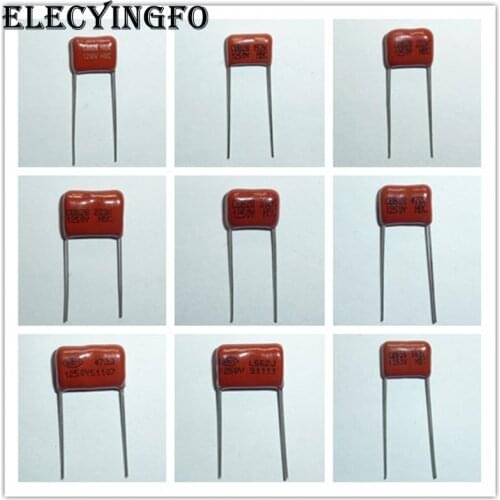 10pcs 1250V 102 152 222 332 472 562 223 1nF 1.5nF 2.2nF 3.3nF 4.7nF 5.6nF 22nF Metallized Polypropylene Film CBB Capacitor 1000V