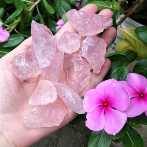 100g AAAAA TOP Quality Rough Pink Crystal NATURAL SPECIMEN ROSE QUARTZ Rough Crystal Healing Stone Reiki