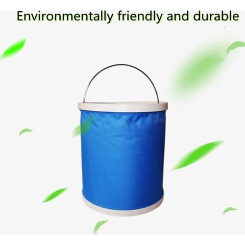9L Portable Folding Bucket Car Wash Thickening Collapsible Bucket Camping Barbecue Fishing In Parkside Car Cleaning Maintenance