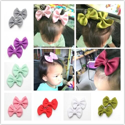 2pcs Newborn Hair Clip Baby Girl Hair Accessories Hair Bow Clips Pinwheel Hairbows for Toddlers Scuba Cotton Hairpins for Girls