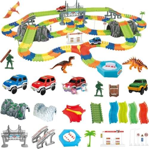 5.5cm New Racing Track Rail Car Toys DIY Universal Accessories For Glowing Race Track Railway Toys for Children Gifts