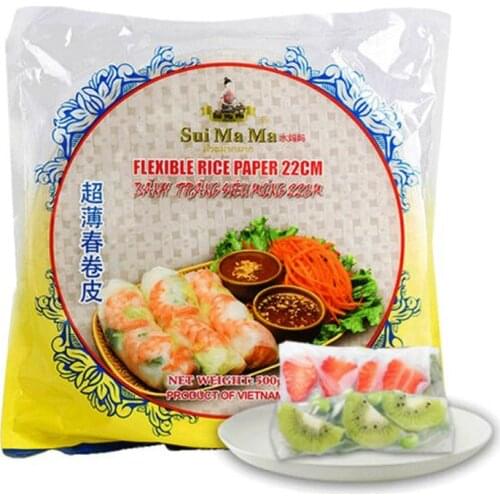 500g Vietnamese Spring Roll Rice Paper Transparent Crystal Skin Thin Rice Paper
