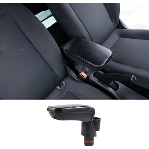 Automotive interior accessories Leather armrest box with cup holder locker For Mercedes New Smart 453 Fortwo Forfour 2015-2019