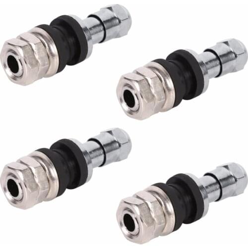 Car-stylingTOPS 4Pcs Car Tubeless Wheel Tire Valve Stem Metal Bolt In High Pressure Flush Mount Rear Flush Mount Tire Valve Stem