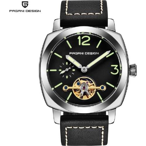 PAGANI DESIGN Top Mens Watch Automatic Mechanical Luxury Waterproof Watch Tourbillon Fashion Military Business Clock Relojes