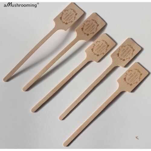 X100 Custom Wooden Stir Sticks Wedding Engagement Drink Stirrers Coffee or Cocktail Round Square Sticks Cupcake Picks