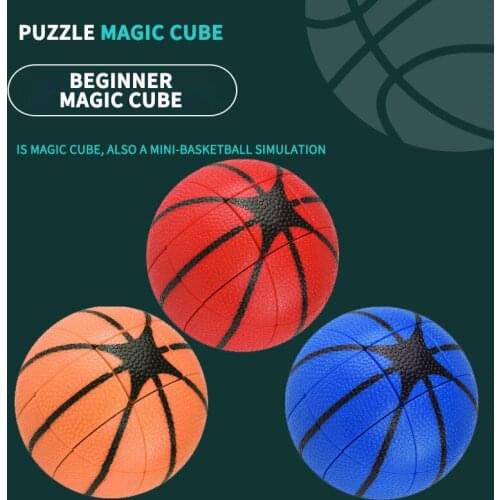 Fidget Toys Basketball 3x3x3 Magic Cube Creative Stress Reliever Relax Autism Adult Soothing Toy Childrens Educational Gifts