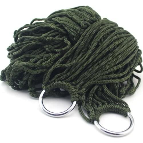 9-strand Nylon Rope Hammock Portable Camping Leisure Mesh Hammock Swing DIY Outdoor Products Hammock