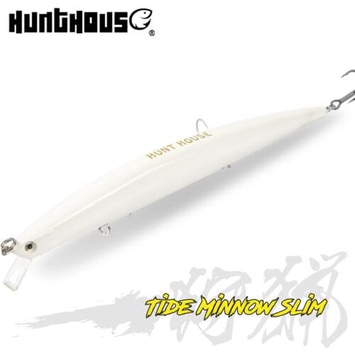 Hunthouse Tide Slim Minnow Flyer A-(175MM FLOATING) B-(175MM SINKING) Fishing Lure Hard Bait Sea Fishing ABS Plastic For Seabass