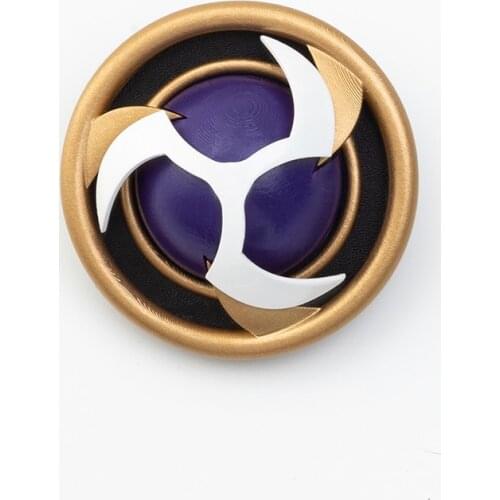 Game Genshin Impact Eye of God Barr Thunder Element Badge Glowing Weapon Cosplay Props