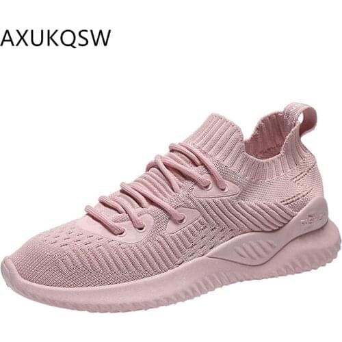 Tenis feminino2019 Ladies Sneakers Breathable Mesh Autumn Womens Fashion Flying Woven Tennis Shoes Zapatos De Mujer