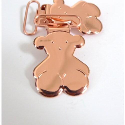 25PCS 1" 25mm BRASS COLOR Teddy Bear Suspender Clips Pacifier Clips