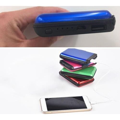 Multifunctional Charger Card Package USB Charger Charging Battery External Bank Power Card Pad Holder Q3R5
