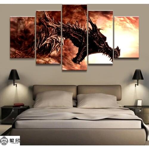 Home Decor Modular Canvas Picture 5 Piece Military United States Navy Painting Poster Wall For Home Canvas Painting Wholesale