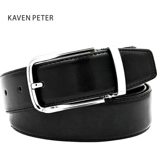 Famous Brand Mens Belts Luxury Pin Buckle Genuine Leather Handmade Belt Buckles For Men Cinturon Cinto Masculino Four Colors