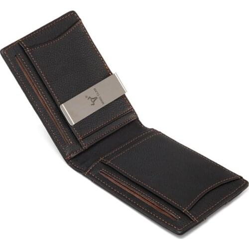 Xiaomi Hot Wallet Cowhide Leather Dollar Bag Multifunctional Coin Purse Money Wallet Large-capacity Card Holder