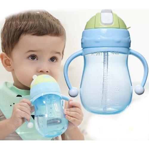 Plastic Water Bottle with Straw BPA Free Drink Bottle With Rope Creative Cartoon Sport Drinking Bottles Gifts for Kids
