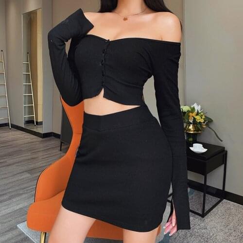 Casual Bodycon High Waist Mini Skirts Women Knitted Slim Stretch Black Skirts Female Streertwear Summer Sexy New Rib Skirts