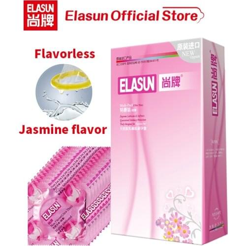 Elasun 144pcs Two Flavor Condoms Jasmine Flavor and Flavorless Cock Large Oil Intimate Goods Sex Products Big Penis Sex For Men