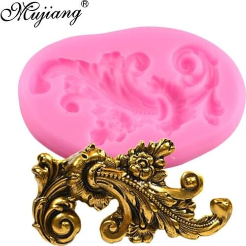 DIY Baroque Scroll Cake Border Silicone Mold Relief Cupcake Fondant Cake Decorating Tools Cookie Candy Chocolate Gumpaste Molds