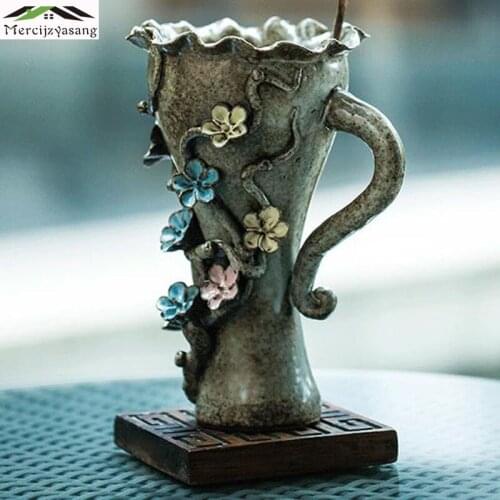Flowers Vases Table Centerpiece Plant Vase Ceramic Art Tabletop Creative Flower Holder for Home Decoration Best Gifts G080