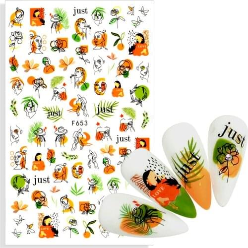 1 Sheet Cute Green Leaf 3D Adhesive Sticker Personality Stickers Cute Clip Art Diary Decoration Decals Nail Art Supplies