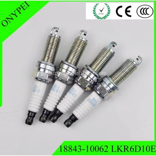 18843-10062 LKR6D10E 4PCS Spark Plug For Hyundai Accent Solaris 1.4L-KAPPA Engine 2011 1884310062 18843 10062
