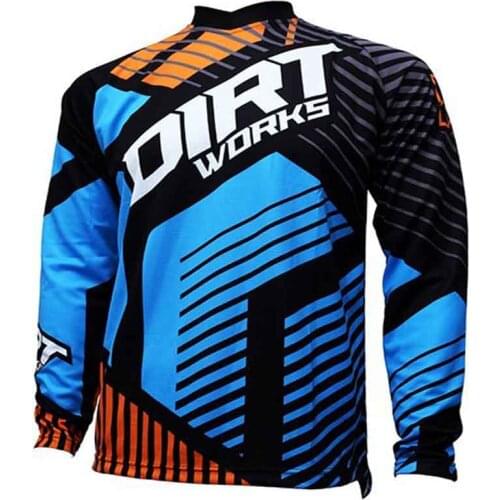 2021 NEW Mens long sleeve cycling clothes T-shirt bicycle enduro motocross Jersey Off road cycling jersey MX retro jersey