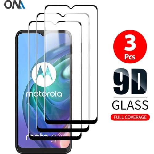 3Pcs 9D Curved Tempered Glass For Motorola Moto G10 / G10 Power / G30 Screen Protector For Moto E7 Power / Plus Protection Film