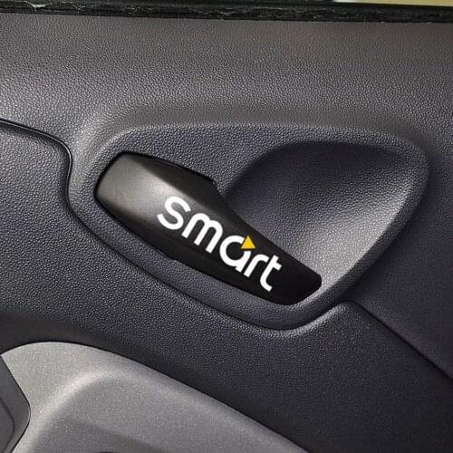 Aliauto 2 X Car Accessories Inside Door Handle Sticker and Decal for Smart Fortwo Forfour