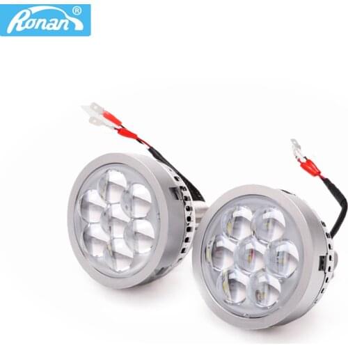 Ronan 3.0'' High Beam LED Projector Lens Headlight Demon Eyes Red White Blue H7 H1 9005 9006 Cars Accessories Retrofit DIY Style