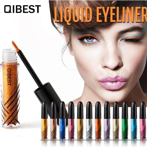 Brand New Liquid Glitter Eyeliner Waterproof Shiny Color Eyeliner Easy To Wear Shimmer Gold Silver Blue Makeup Eye Liner Pencil