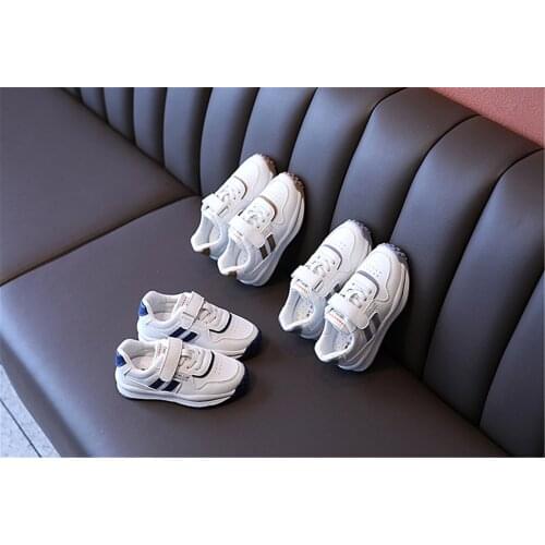 Childrens Sports Shoes 2021 Spring And Autumn New Girls Fashion All-match White Sneakers Boys Casual Trend Breathable Tn